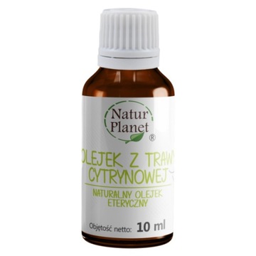 Olejek eteryczny z trawy cytrynowej Natur Planet 10 ml