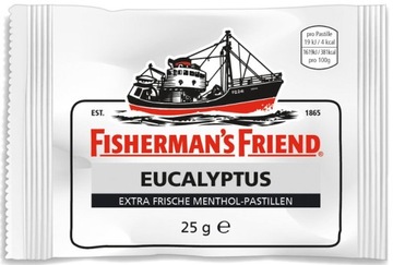 FISHERMAN'S FRIEND EUCALYPTUS MOCNE PASTYLKI 25g