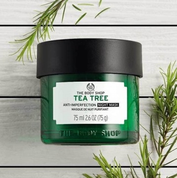 THE BODY SHOP ЧАЙНОЕ ДЕРЕВО ОЧИЩАЮЩАЯ КОЖУ НОЧНАЯ МАСКА 75 мл