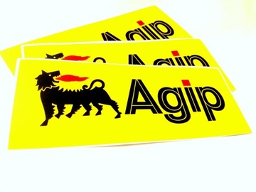 Naklejka PRL retro AGIP naklejki