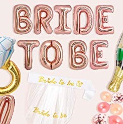 BRIDE TO BE Шары с буквами для девичника, 5 дизайнов