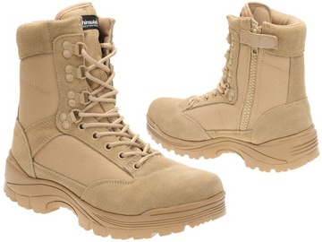 BUTY TAKTYCZNE Thinsulate 3M zamek YKK - KHAKI 40