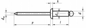 Заклепка-вытяжка 4,8х12 А2/А2 ISO 15983 5 шт.