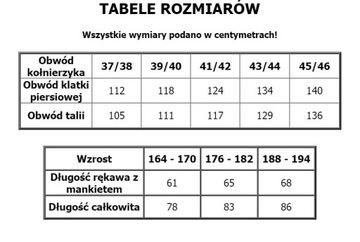 WILLSOOR Koszula Biała-Ecru Garnitur 100% Bawełny 176/182 k43