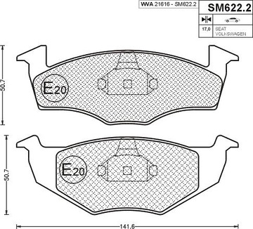 ПЕРЕДНИЕ КОЛОДКИ SKODA FABIA I II VW LUPO POLO AROSA