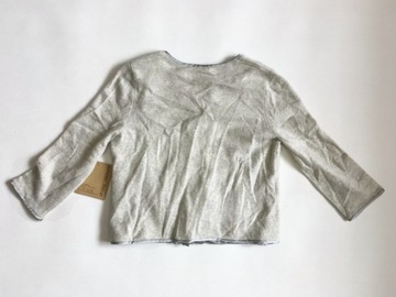 Lord & Taylor M серый короткий кашемировый свитер