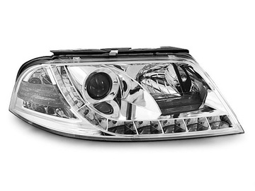 Lampy przód VW PASSAT B5 FL 3BG CHROM LED diodowe