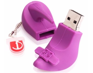 USB-ПЕРЕДНИК 8 ГБ ФИОЛЕТОВЫЕ ТУФЛИ НА ВЫСОКИХ КАБЛУКАХ