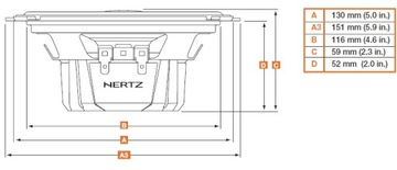 HERTZ DCX 130.3 ДИНАМИКИ AUDI A3 8L ПРОСТАВКИ МДФ