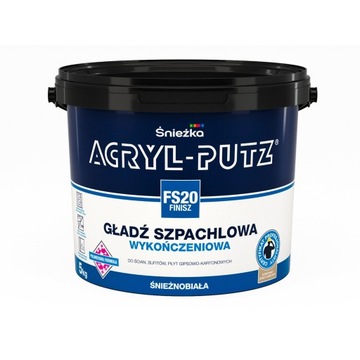 GIPS GOTOWY ACRYL PUTZ FS20 5KGŚNIEŻKA