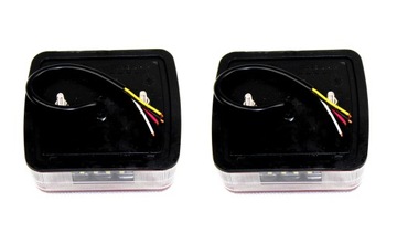 ПАРА СВЕТОДИОДНЫХ ЗАДНИХ ФОНАРОВ КОМБИНИРОВАННЫЕ КВАДРАТНЫЕ ПРИЦЕПЫ