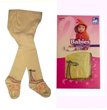 WOLA BABIES rajstopki dziecięce 5071 bawełna 62-74