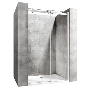 Drzwi Prysznicowe Przesuwne EasyClean NIXON 120 CHROME REA