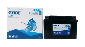 МОТОЦИКЛОВЫЙ АККУМУЛЯТОР EXIDE AGM YT12A-BS/ET12A-BS