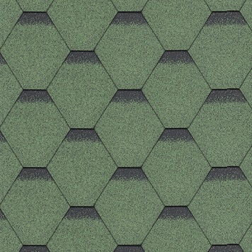 GONT bitumiczn HEXAGONAL plaster miodu ZIELONY 3m2