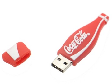 ФЛЕШКА 8 ГБ USB-БУТЫЛКА COCA COLA КРАСНЫЙ БЕЛЫЙ