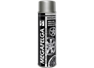 MEGAFELGA farba do malowania felg srebrna 500ml