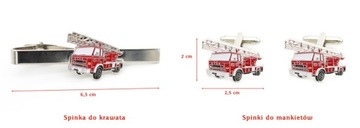 SPINKI DO MANKIETÓW i KRAWATA WÓZ STAR 200 drabina