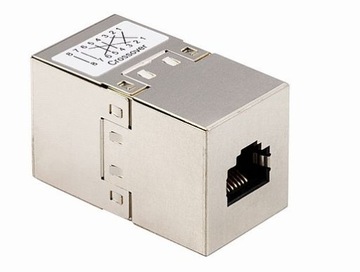 Ekranowany łącznik krosowany przejściówka RJ45