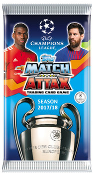 karty topps Champions League 2017/2018 10 saszetek