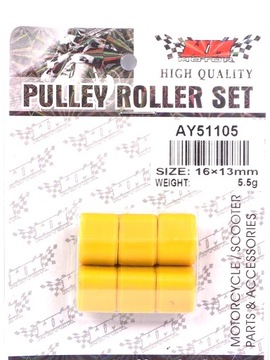 ROLKI KSZTAŁT D 16x13 4.5G TUNING SKUTER 4T ZIPP