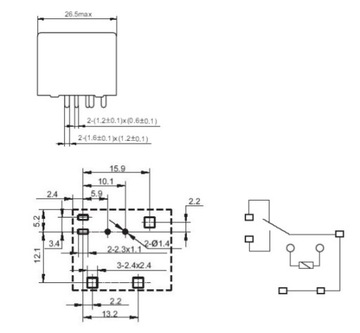 Реле 12В 40А 30А SONGLE SLB-12VDC-SLC (1425)