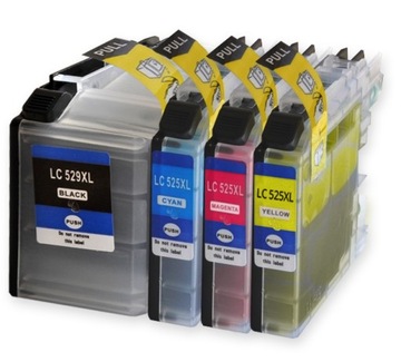 Для BROTHER J100 J105 J200 LC525 525 CMY XXL100%НОВЫЙ