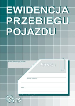 Ewidencja przebiegu pojazdu dla VAT MiPro zeszyt A5 V60 32 str.