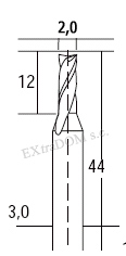 PROXXON PRECISION ПРЯМОЙ РЕЗАК 2 мм, высокопрочная сталь 28759