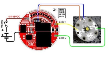 STABILIZATOR LED DRIVER SST90 XHP70 XHP50 XP-G XM-L 350-5000mA