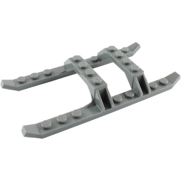 65716 LEGO 30248 6259802 4255445 4546207 - płozy 12x6 - c.szary DBG - 1szt