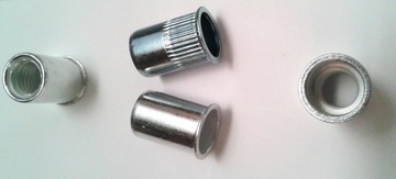 M6 Nitonakrętki ALUMINIOWE Mini Stożek (100szt)