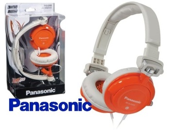 SŁUCHAWKI PANASONIC RP-DJS400 pomarańczowe