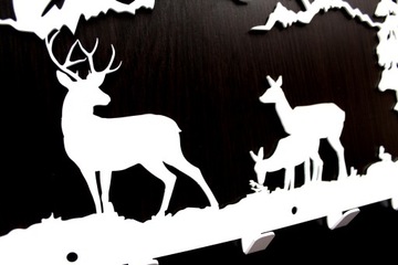 Большая металлическая вешалка для одежды HUBERTUS DEER, черная