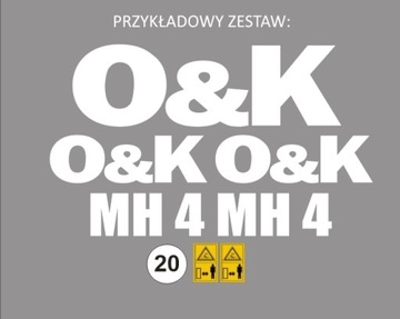 Naklejki naklejka O&K MH 2, 3, 4, 5, 6, city