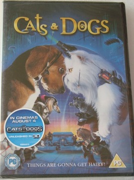 Cats and Dogs Psy i koty DVD UK NOWA