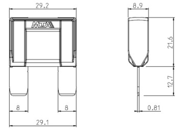 MAXI MAXIVAL MTA 80A ПЛАСТИНОЧНЫЙ ПРЕДОХРАНИТЕЛЬ