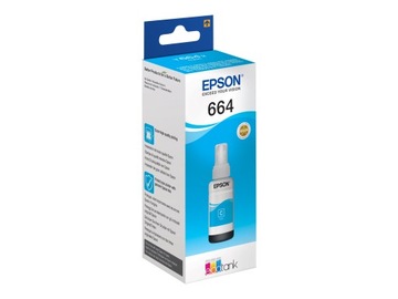 Oryginalny tusz EPSON 664 T664 Cyan