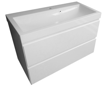 Комплект ШКАФ С РАКОВИНОЙ KW 80 x 40 с ГЛЯНЦЕВОЙ дверцей