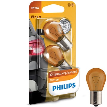 Philips Żarówki PY21W Vision +30% więcej światła