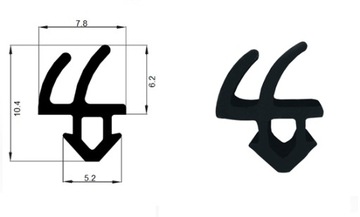 EPDM S-1387 REHAU Window Seal для Windows