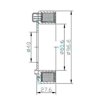 2203001 КАТУШКА КОМПРЕССОРА КОНДИЦИОНЕРА 10SRE15 CHRYSLER DODGE HONDA JEEP VAG