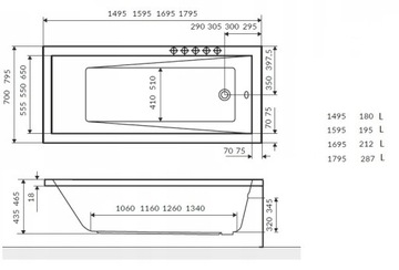 EXCELLENT WANNA WAVE SLIM 170x70+NOGI