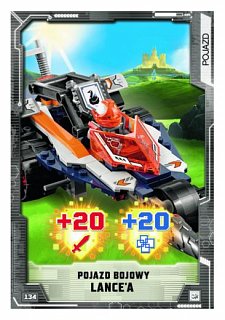 karta nr 134 Pojazd bojowy Lanclego nexo Knights 2