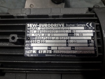 Мотор-редуктор SEW EURODRIVE RF27 DT80K4/MM05/BW1