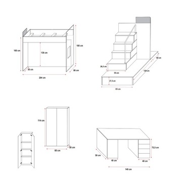 фото ориг. №14, Bunk bed raj 5 with a table with a table two mattresses + free of charge seat