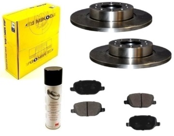 tarcze klocki ALFA ROMEO 159 BRERA SPIDER TYŁ KPL PEŁNE 278mm x 12mm