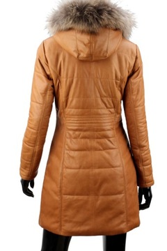 Dámsky kožený kabát prešívaný DORJAN ANG084A S