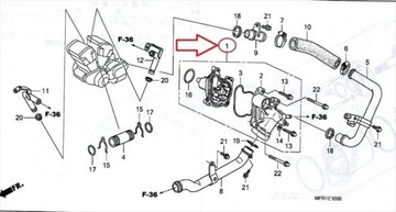 HONDA VTX1300 POMPA WODY ORYGINALNA 03-15 FV