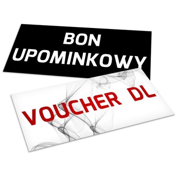 VOUCHERY DL 100 szt. - ULOTKI BONY DWUSTRONNE 350g